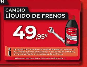 MotorTown Cambio líquido de frenos oferta