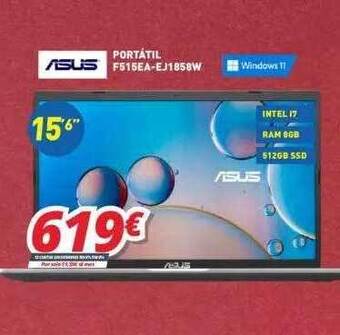 Mi electro Asus portátil f515ea-ej1858w oferta