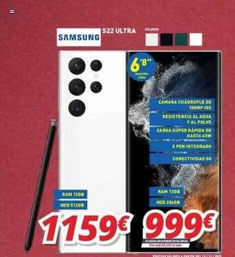 Mi electro Samsung s22 ultra oferta