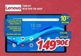 Mi electro Lenovo tablet m10 fhd tb-606f oferta