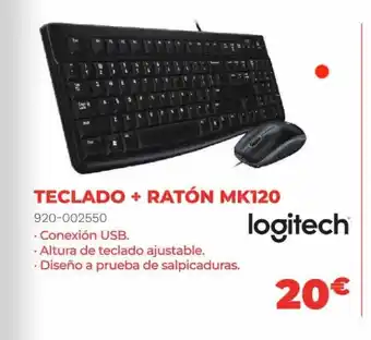 Computer Store Teclado + ratón mk120 logitech oferta