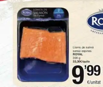 SPAR Fragadis Lloms de salmon sense espines royal oferta