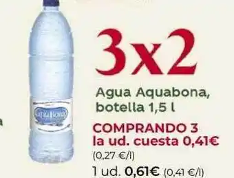 SPAR Gran Canaria Agua aquabona botella oferta