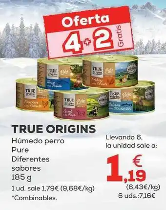 Kiwoko True origins húmedo perro pure diferentes sabores 4+2 gratis oferta