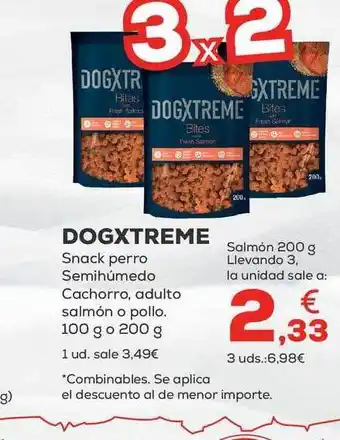 Kiwoko Dogxtreme snack perro semihúmedo cachorro adulto salmón o pollo oferta