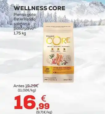 Kiwoko Wellness core pienso gato esterilízado salmón o pollo-pavo oferta