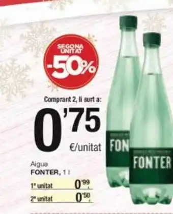 SPAR Fragadis Segona unitat -50% aigua fonter oferta