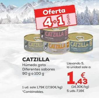 Kiwoko Catzilla húmeda gato diferentes sabores oferta