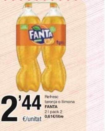 SPAR Fragadis Refresc taronja o llimona fanta oferta