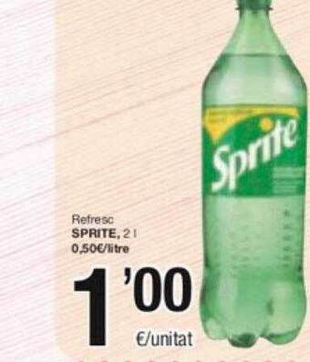 SPAR Fragadis Refresc sprite oferta