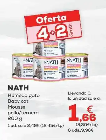 Kiwoko Nath húmedo gato baby cat mousse pollo-ternero oferta