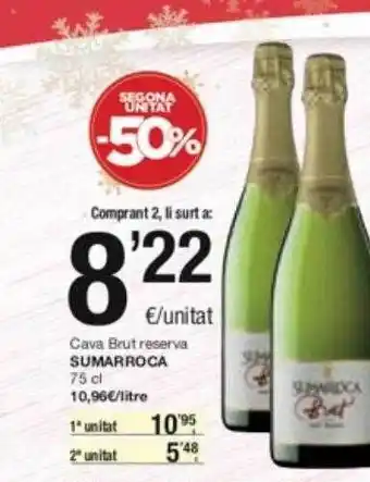 SPAR Fragadis Segona unitat -50% cava brut reserva sumarroca oferta