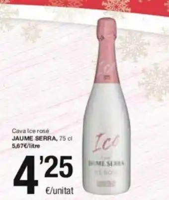 SPAR Fragadis Cava ice rosé jaume serra oferta