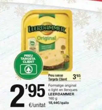 SPAR Fragadis Formatge original o light en llenques leedammer oferta