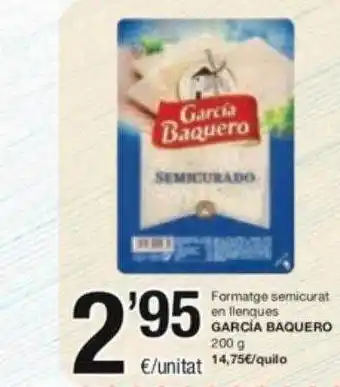 SPAR Fragadis Formatge semicurat en llenques garcía baquero oferta
