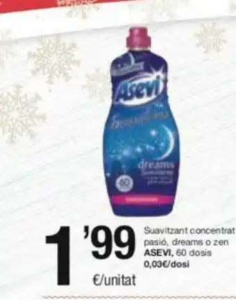 SPAR Fragadis Suavitzant concentrat pasió, dreams o zen asevi oferta