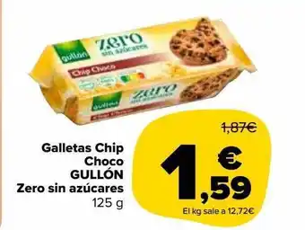 Carrefour Market Galletas chips choco gullón zero sin azúcares oferta