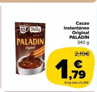 Carrefour Market Cacao instantáneo original paladín oferta