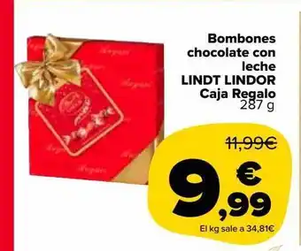 Carrefour Market Bombones chocolate con leche lindt lindor caja regalo oferta
