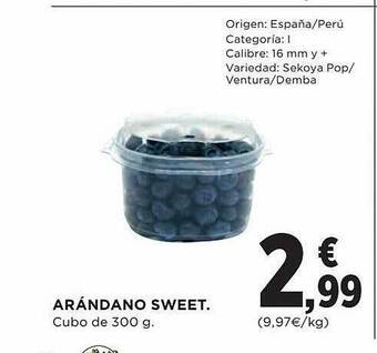 El Corte Inglés Arándano sweet oferta