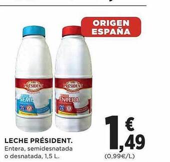 El Corte Inglés Leche président oferta