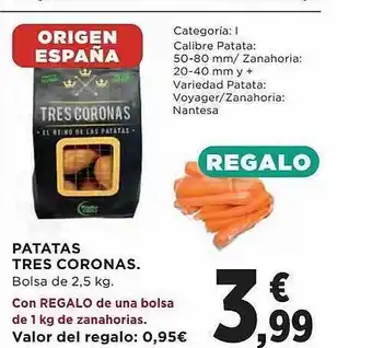 El Corte Inglés Patatas tres coronas oferta