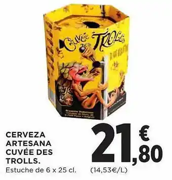 El Corte Inglés Cerveza artesana cuvée des trolls oferta