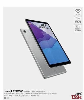 El Corte Inglés Tablet lenovo oferta