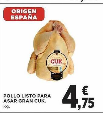 El Corte Inglés Pollo listo para asar gran cuk oferta