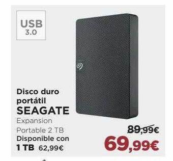 El Corte Inglés Disco duro portátil seagate oferta