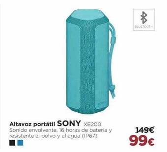 El Corte Inglés Altavoz portátil sony oferta