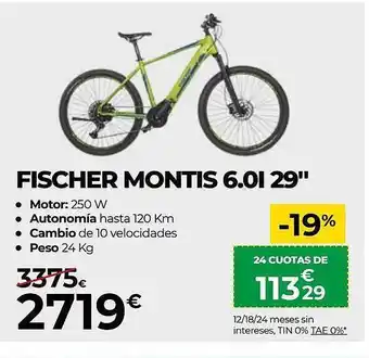 Feu Vert Fischer montis 6.0l 29 oferta