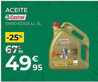 Aceite castrol 5w30 edge ll 5l