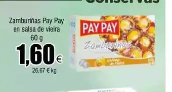 FROIZ Zamnburiñas pay pay en salsa de vieira oferta