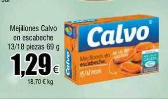 FROIZ Mejillones calvo en escabeche 13-18 piezas oferta