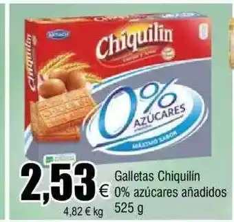 FROIZ Galletas chiquillin 0% azúcares añadidos oferta