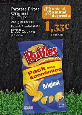 Gadis Patatas fritas original ruffles oferta