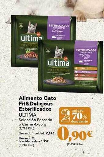 Gadis 2a unidad 70% descuento alimento gato fit&delicious esterilizados ultima oferta