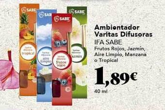 Gadis Ambientador varitas difusoras ifa sabe oferta