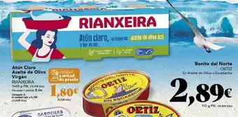 Gadis Atún claro aceite de oliva virgen rianxeira bonito del norte ortiz oferta