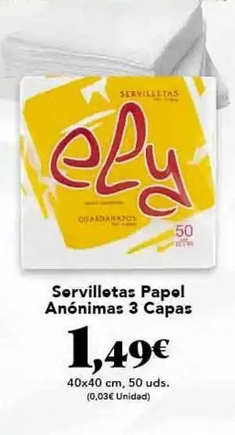 Gadis Sevilletas papel anónimas 3 capas oferta