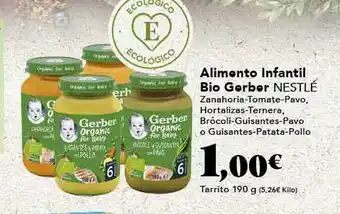 Gadis Alimento infantil bio gerber nestlé oferta