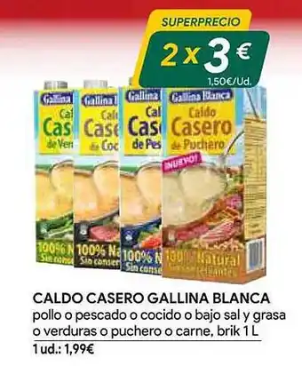 Masymas Caldo casero gallina blanca oferta