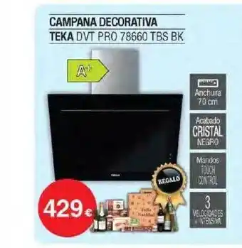 Milar Campana decorativa teka dvt pro 78660 tbs bk oferta