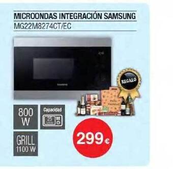 Milar Microondas integración samsung oferta