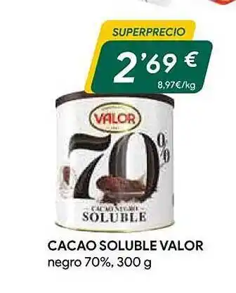 Masymas Cacao soluble valor negro 70% oferta