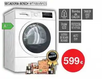 Milar Secadora bosch wtr85v91es oferta