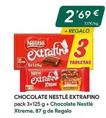 Masymas Chocolate nestlé extrafino oferta