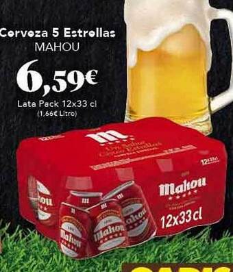 Gadis Cerveza 5 estrellas mahou oferta