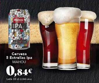 Gadis Cerveza 5 estrellas ipa mahou oferta